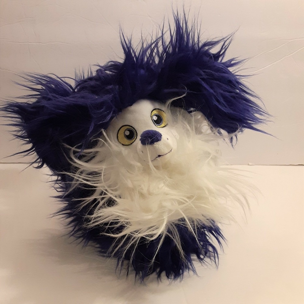 Disney Store Vampirina Wolfie Blue and White Puppy Dog Stuffed Animal Toy 10"